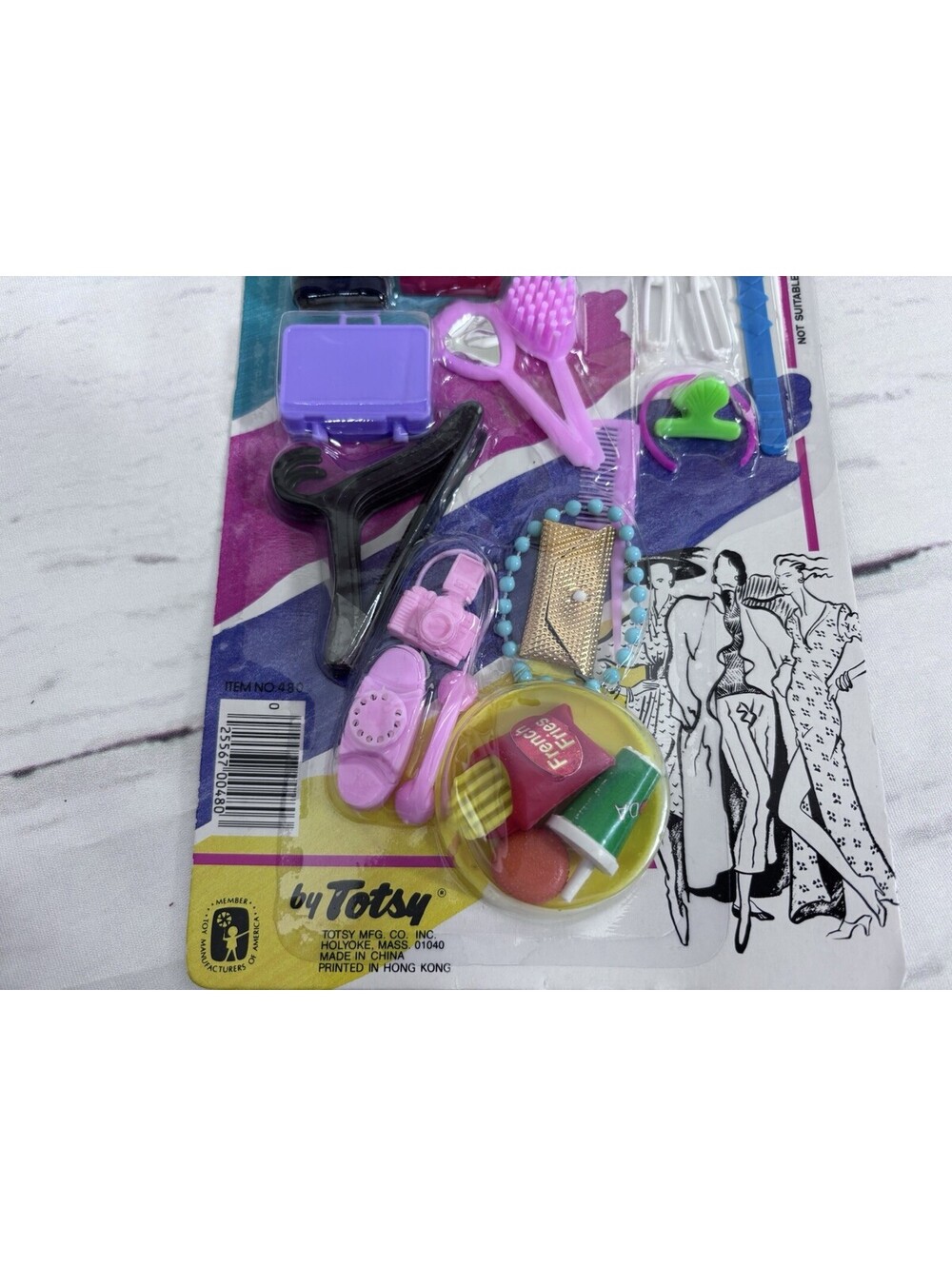 VTG 80s Totsy Flair Accessories for 11.5” Dolls  Barbie Sandi Ms. Flair - Picture 3 of 5